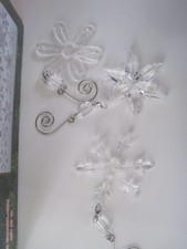 Glass Snowflake Ornament Set Of 9 2.5