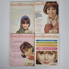 1966 GOOD HOUSEKEEPING Magazine Vtg Lot of 4 Retro MCM Women Holidays Ephemera  picture