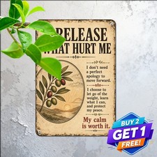 I Decided To Forgive You Today Metal Sign Vintage Look Farmhouse Wall Plaque picture