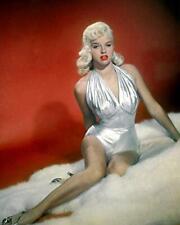 Diana Dors Stunning Blonde Color Glamour Pin Up silver dress 24x30 Poster picture