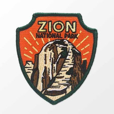 Zion National Park Patch Iron-On Applique Souvenir Gift picture