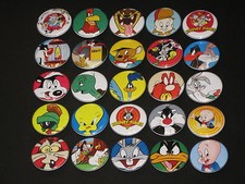 Assorted Looney Tunes Buttons / Pins Set Of 25 picture