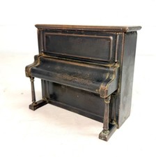1904 antique International Register Company Chicago bronze piano still coin bank picture