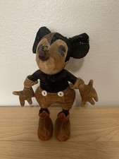 Rare Vintage 1930s 11” Borgfeldt/Charlotte Clark Velvet Mickey Mouse Doll picture