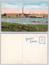 Vintage Linen Postcard: Paper Mill International Falls, MN E. C. Kropp picture