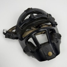 VTG Wilson Cast Magnesium Baseball Catchers Mask Leather Snap Padding Made in US picture