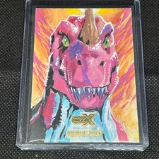 2026 JURASSIC PARK CRYPTOZOIC CZX CERATOSAURUS 1/1 SKETCH ART EDMARK DELA CRUZ picture