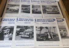 1986 | 1987 | 1988 LOT OF (8) Minute Man Chapter Buick Club Of USA Newsletters * picture