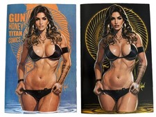 GUN HONEY DOUBLES DOWN #2 Cindy Crawford Homage CEDRIC POULAT Set LTD 250 NM picture