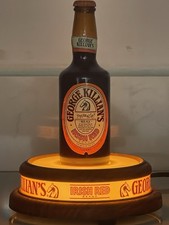 Vintage 1982 George Killian's Irish Red Beer Bottle Glorifier Light BaseDisplay picture