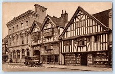 Surrey England Postcard Old Houses The Borough Farnham c1910 Antique Unposted picture
