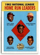 Willie Mays/Hank Aaron/Frank Robinson/Ernie Banks 2001 Topps Archives #211 picture