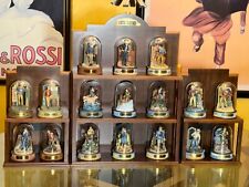FRANKLIN MINT JOHN WAYNE HAND PAINTED SCULPTURES FULL SET OF 17 W/DISPLAY,RARE.. picture