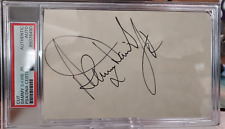 Sammy Davis Jr. signed autograph auto 3x5 cut member of The Rat Pack PSA Slabbed picture