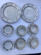 Vintage Lamberton Sterling China United States Lines 2-Person Dinnerware Set picture