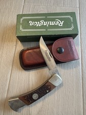 VINTAGE REMINGTON R9 OUTDOORSMAN LARGE FOLDING HUNTER –BOX & SHEATH, picture