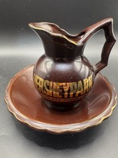 Vintage 1980’s Hersheypark Chocolate Town USA Pitcher & Basin Set Hershey, PA picture