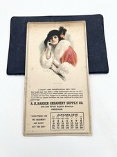 Antique 1916 A.H. Barber Creamery Supply Chicago Advertising Calendar Dairy picture