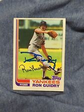 Ron Guidry Autograph 1982 Topps Card Yankees Signed  picture