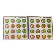 Lot of 2 1969 Rickie Tickie Stickies New NOS Sealed 32 ct Owl Stickers 60s 70s picture