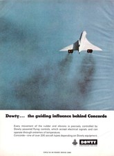 Concorde SST Dowty Flight Controls Cheltenham England Vtg Magazine Print Ad picture
