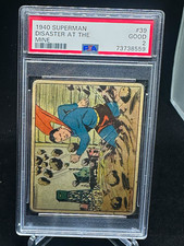 1940 Superman Gum #39 Disaster at the Mine PSA 2 picture