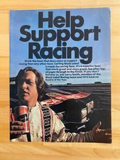 1973 Print Ad Larry Smith 1972 NASCAR Rookie Of The Year Carling Black picture