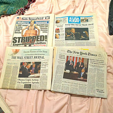 Newspaper Lot of 4: New York Post, USA Today, Wall St Journal, New York Times picture