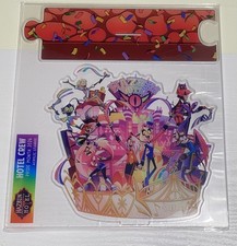 (READY TO SHIP) HAZBIN HOTEL VALENTINE'S DAY 2026 HOTEL CREW ACRYLIC STANDEE picture