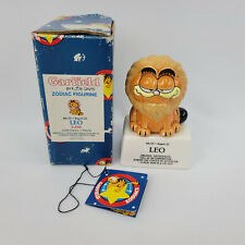 Vtg 1981 Enesco Garfield Comic Cat Zodiac Leo Lion 4.5