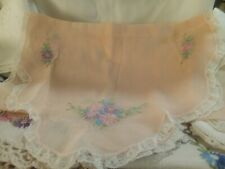 Large Lot of Vintage Hand Embroidere Linens.  Table cloths, runners ++ picture
