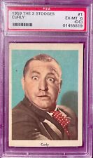 Curly 1959 Fleer The 3 Stooges #1 PSA 6 (OC) Excellent - Mint picture