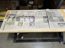 San Jose Mercury newspaper lot. 1989 MLB World Series. Oakland A’s S.F. Giants picture