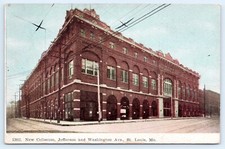 c1910s New Coliseum Jefferson And Washington Ave St Louis MO Vintage Postcard picture