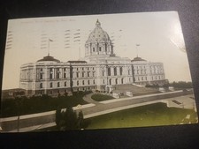1909 Vintage St Paul Minn.state Capital Building Postcard Has Old One Cent Stamp picture