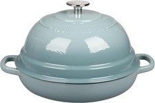 EDGING CASTING Enameled Cast Iron Dutch Oven Pot with Lid, Round Bread Oven for picture