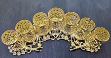 Antique Vintage Gold Filigree 7 Lipstick Holder Angel Cherub Hollywood Regency picture