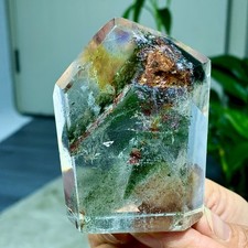 194G Natural high-quality green ghost water crystal original mineral healing picture