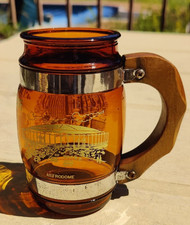 Houston Astros / Astrodome Barrel Mug Wood Handle ~ Houston Skyline picture
