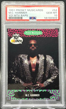 1991 Proset Musicards  Yo MTV Raps M.C. Hammer #54 PSA POP 2 picture