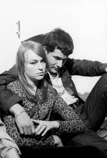 Portrait of a young British couple London 1960s Historic 1960s Old Photo picture