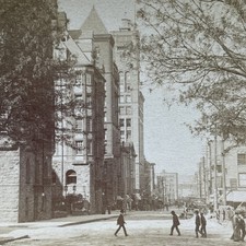 Sixth Street Portland Oregon Stereoview B. W. Kilburn 1905 Curved Mount City picture