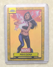 2024 Topps Chrome Marvel Psylocke Gold Refractor #22/50 picture