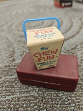 Vintage 1985 Topps CHEW FUN Bubble Gum Box Only Chinese Take Out Candy picture