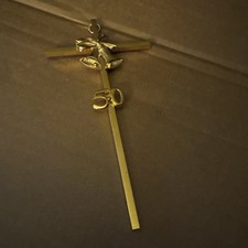 Premium Golden Arch Bells 50th Wedding Anniversary Cross 7”H picture