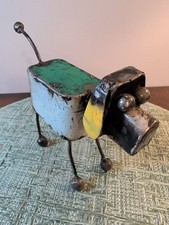Handmade Recycled Metal Dog Figurine picture