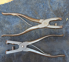 Pair of Antique F.S. Burch & Co. Livestock Ear Tattoo Pliers - Chicago, IL picture