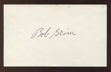 Bob Grim Signed 3x5 Index Card Autographed Vintage Baseball Signature picture