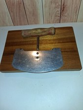 Vintage Antique Mezzaluna Herb Food Chopper Old Farmhouse Kitchen Utensil Gadget picture