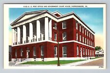 Harrisonburg VA-Virginia, United States Post Office, Antique, Vintage Postcard picture